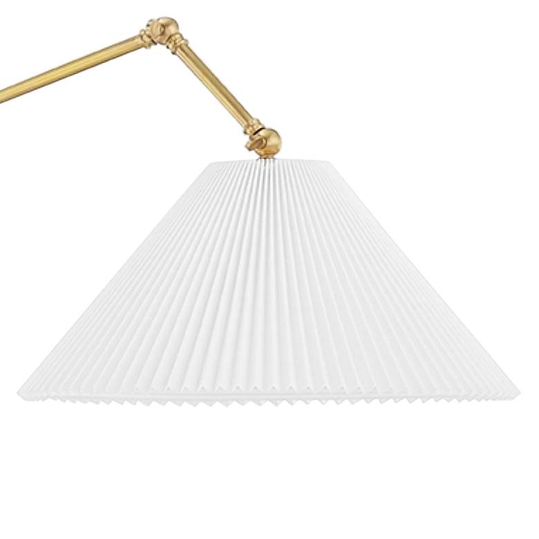 Image 3 Hudson Valley Dorset 56" High Brass Arc Arm Floor Lamp more views