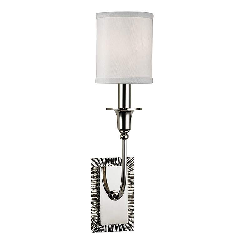Image 1 Hudson Valley Dover 17 3/4 inch High Polished Nickel Wall Sconce