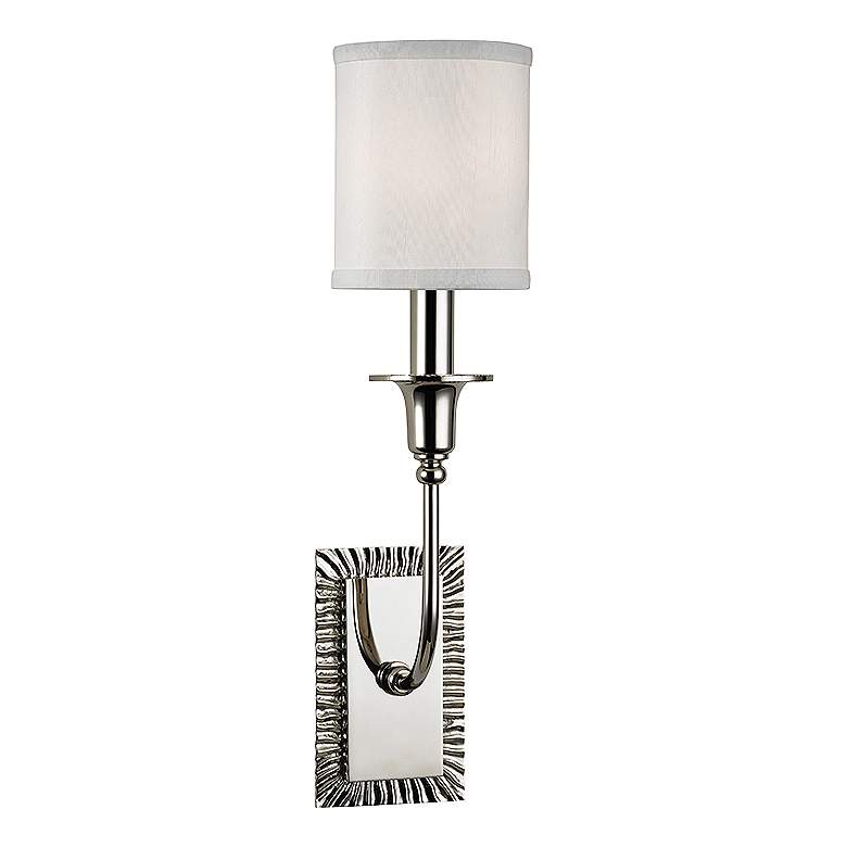 Image 1 Hudson Valley Dover 17 3/4" High Polished Nickel Wall Sconce