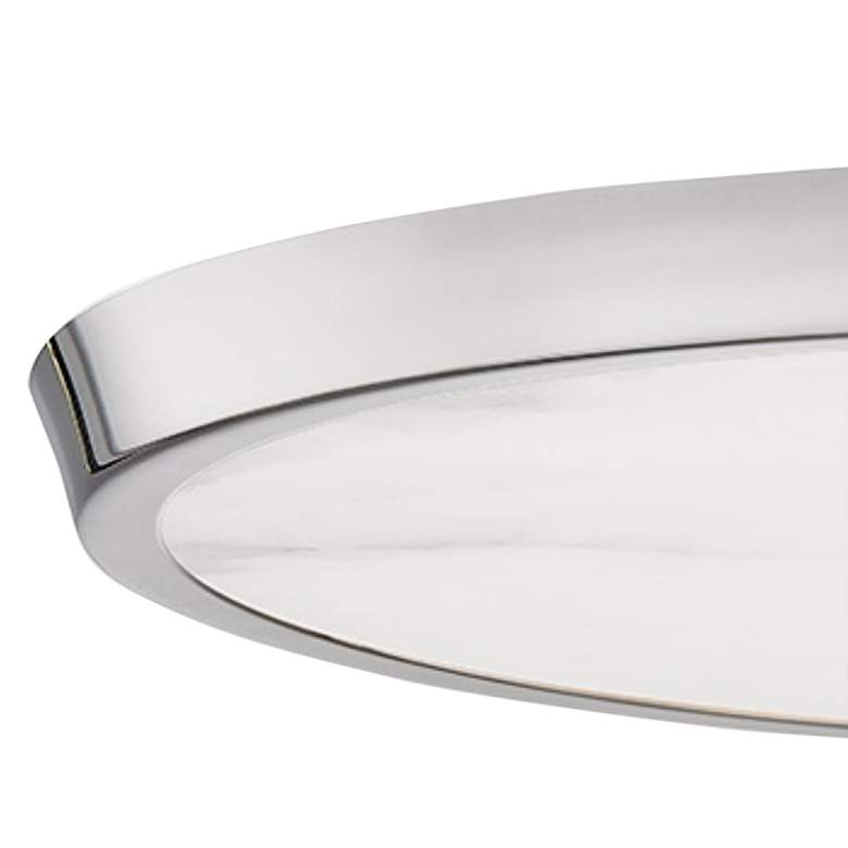 Image 2 Hudson Valley Draper 15 1/2" W Polished Nickel Ceiling Light more views