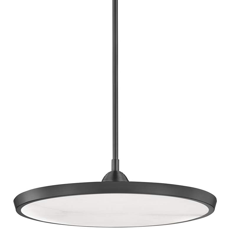 Image 2 Hudson Valley Draper 20 1/4"W Old Bronze LED Pendant Light