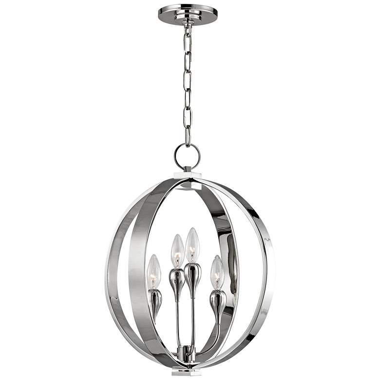 Image 1 Hudson Valley Dresden 16" Wide Polished Nickel Chandelier