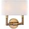 Hudson Valley Dubois 12 1/2"H Aged Brass Wall Sconce