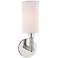 Hudson Valley Dubois 13"H Polished Nickel Wall Sconce