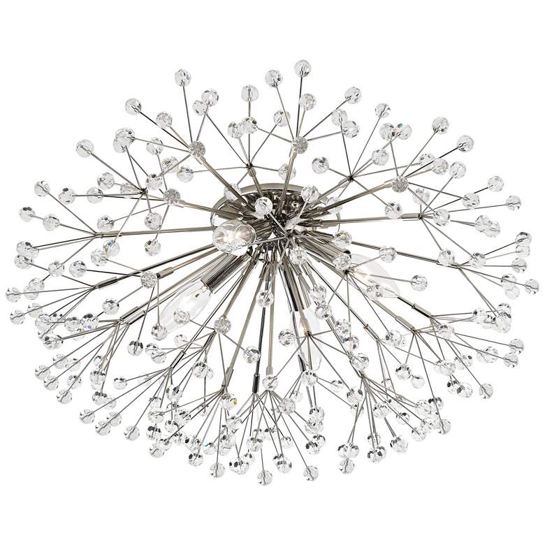 Image 1 Hudson Valley Dunkirk 10 3/4"H Polished Nickel Wall Sconce