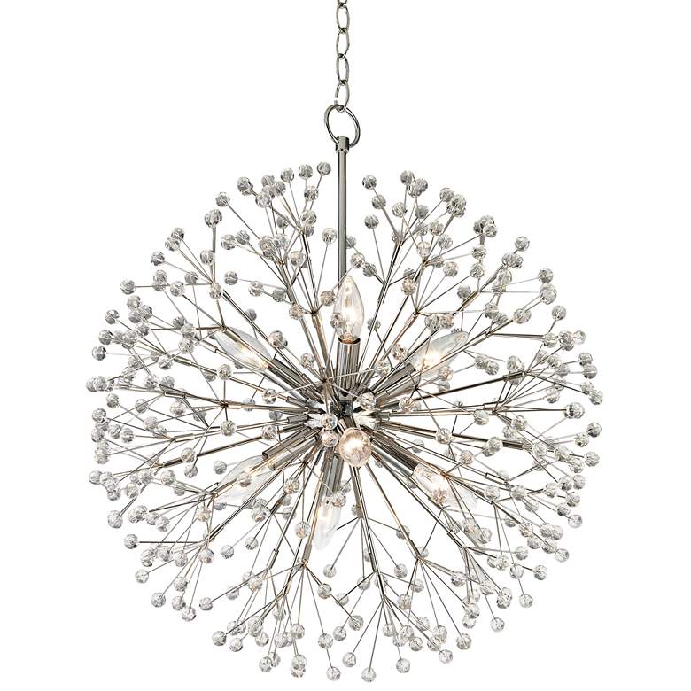 Image 1 Hudson Valley Dunkirk 20" Wide Polished Nickel Chandelier