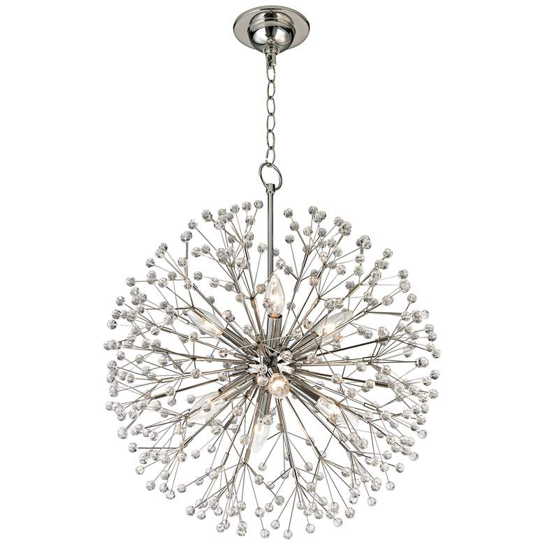 Image 2 Hudson Valley Dunkirk 20" Wide Polished Nickel Chandelier more views