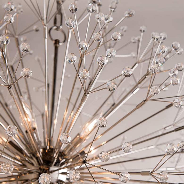 Image 3 Hudson Valley Dunkirk 30" Wide Polished Nickel Chandelier more views
