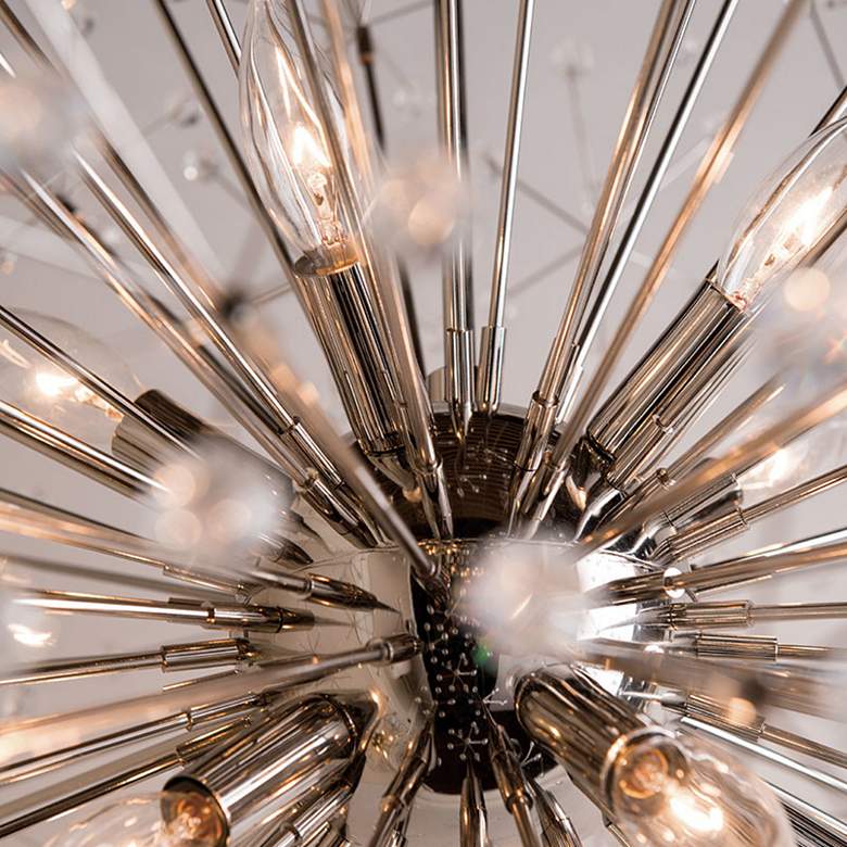 Image 4 Hudson Valley Dunkirk 30" Wide Polished Nickel Chandelier more views