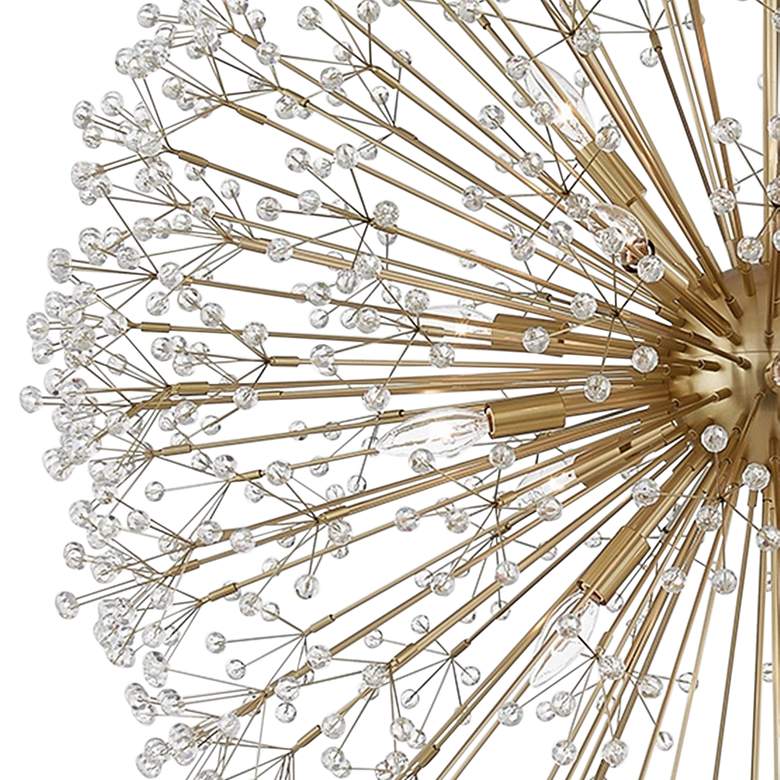 Image 3 Hudson Valley Dunkirk 40" Wide 16-Light Brass Crystal Globe Chandelier more views