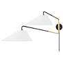 3_Hudson Valley Duo 15" Mid-Century Modern 2-Light Plug-In Wall Sconce