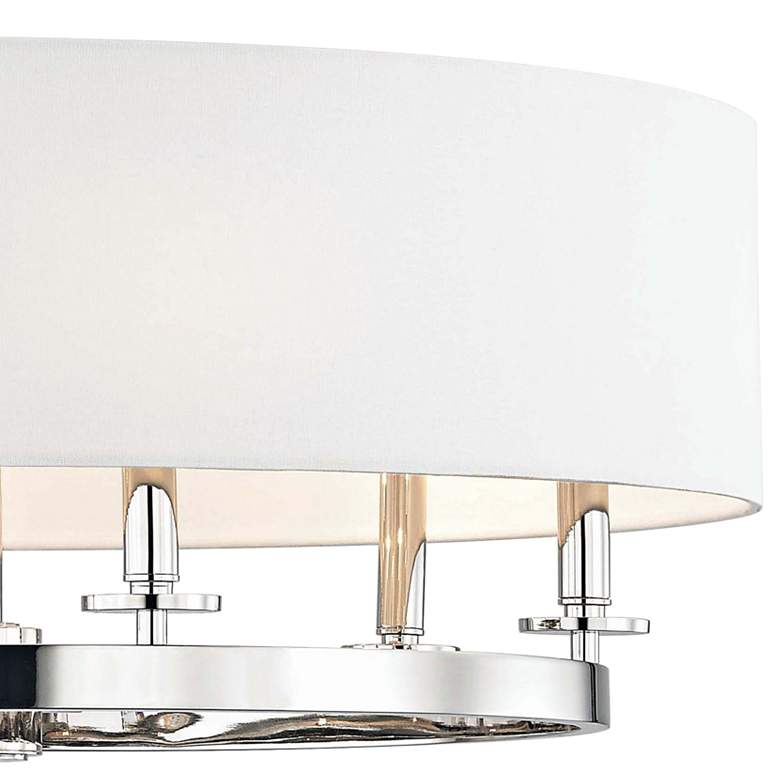 Image 2 Hudson Valley Durham 30 1/2" Wide Nickel 6-Light Pendant more views