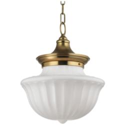 Hudson Valley Dutchess 15" Wide Aged Brass 2 Light Large Pendant