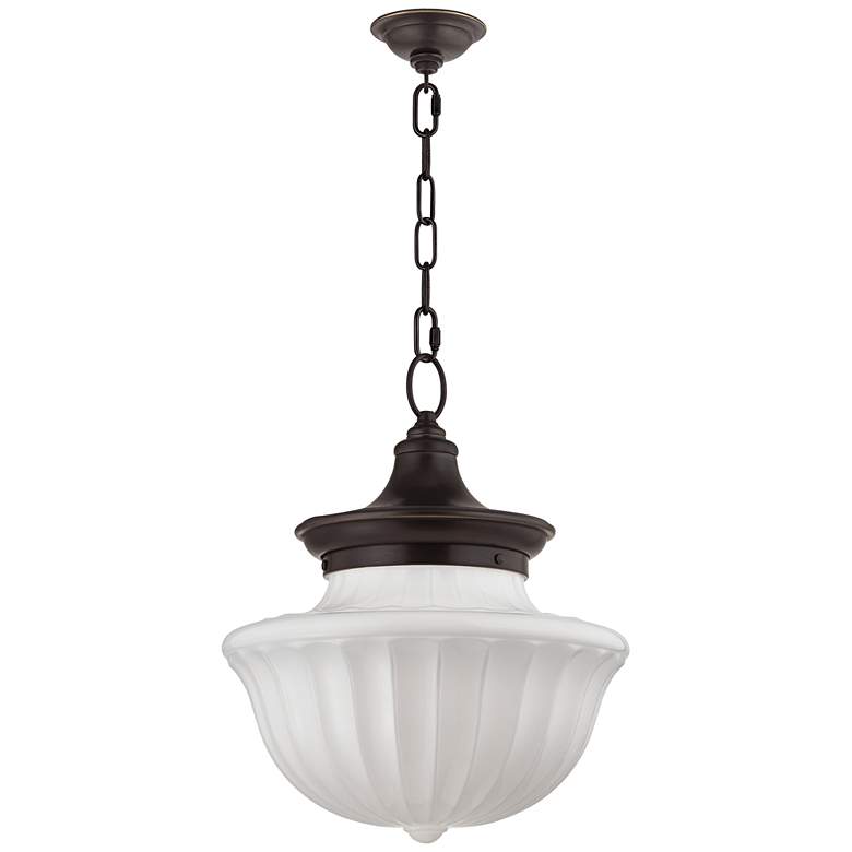 Image 2 Hudson Valley Dutchess 15" Wide Old Bronze Pendant Light