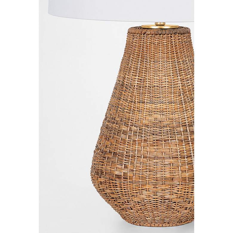 Image 2 Hudson Valley Eastbridge 18" High Coastal Rattan Table Lamp more views