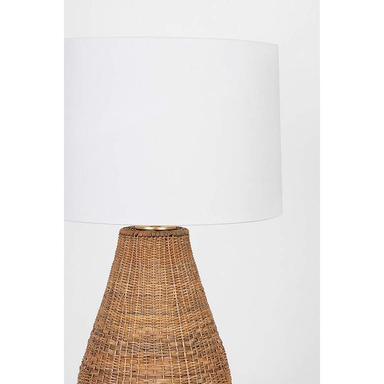 Image 3 Hudson Valley Eastbridge 18" High Coastal Rattan Table Lamp more views