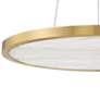 Hudson Valley Eastport 24" Wide Aged Brass LED Pendant Light