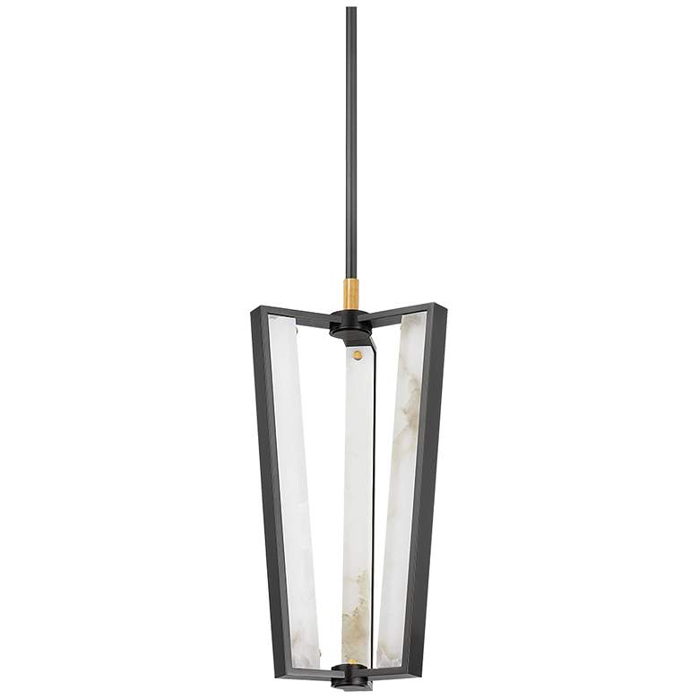 Image 1 Hudson Valley Edgemere 11" 3 Lt. Aged Brass/Distressed Bronze Pendant