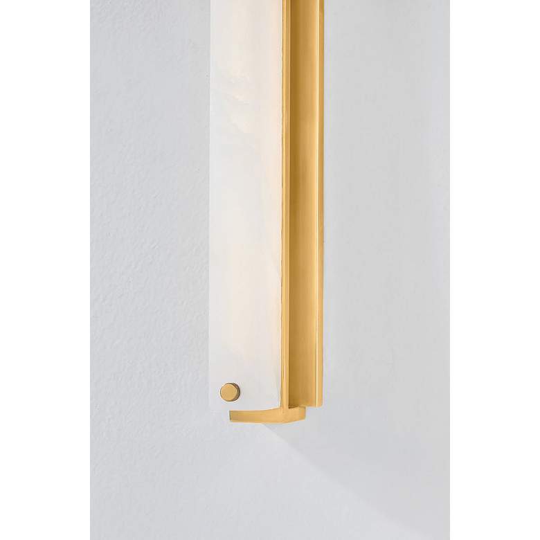 Image 2 Hudson Valley Edgemere 2.5" 1 Lt. Aged Brass Wall Sconce more views