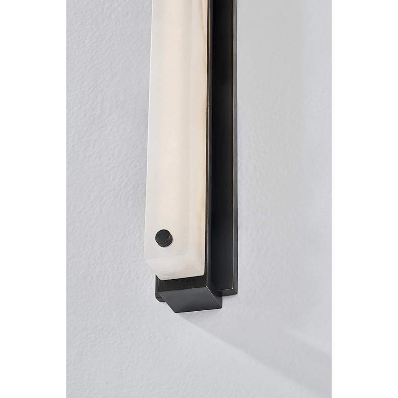 Image 2 Hudson Valley Edgemere 2.5" 1 Lt. Distressed Bronze Wall Sconce more views