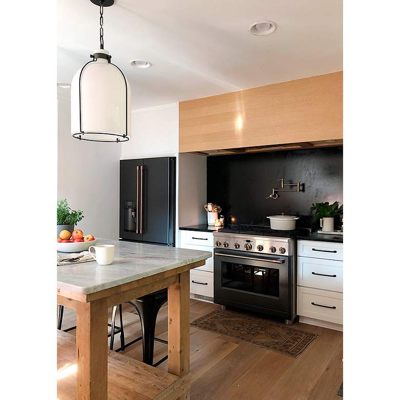 Image 4 Hudson Valley Eldridge 14" Wide Old Bronze Pendant more views