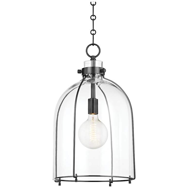 Image 1 Hudson Valley Eldridge 15 1/2" Wide Old Bronze Pendant Light