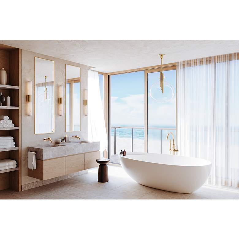 Image 6 Hudson Valley Ellington 24" High Aged Brass 2-Light Bath Light more views