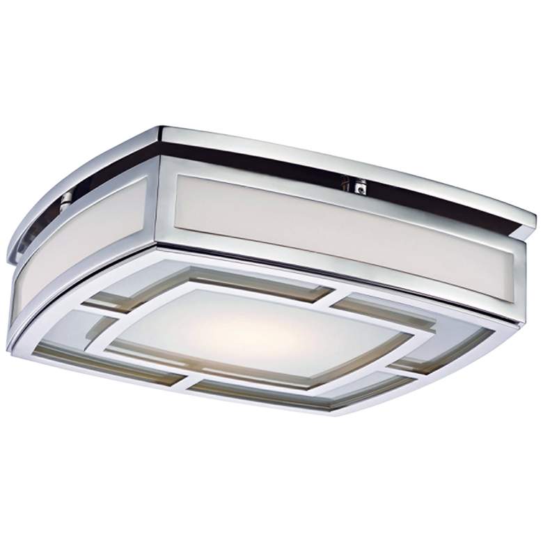 Image 1 Hudson Valley Elmore 12 3/4" Wide Nickel LED Ceiling Light