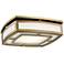 Hudson Valley Elmore 12 3/4"W Aged Brass LED Ceiling Light