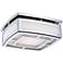 Hudson Valley Elmore 9 1/2" Wide Nickel LED Ceiling Light