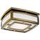 Hudson Valley Elmore 9 1/2"W Aged Brass LED Ceiling Light