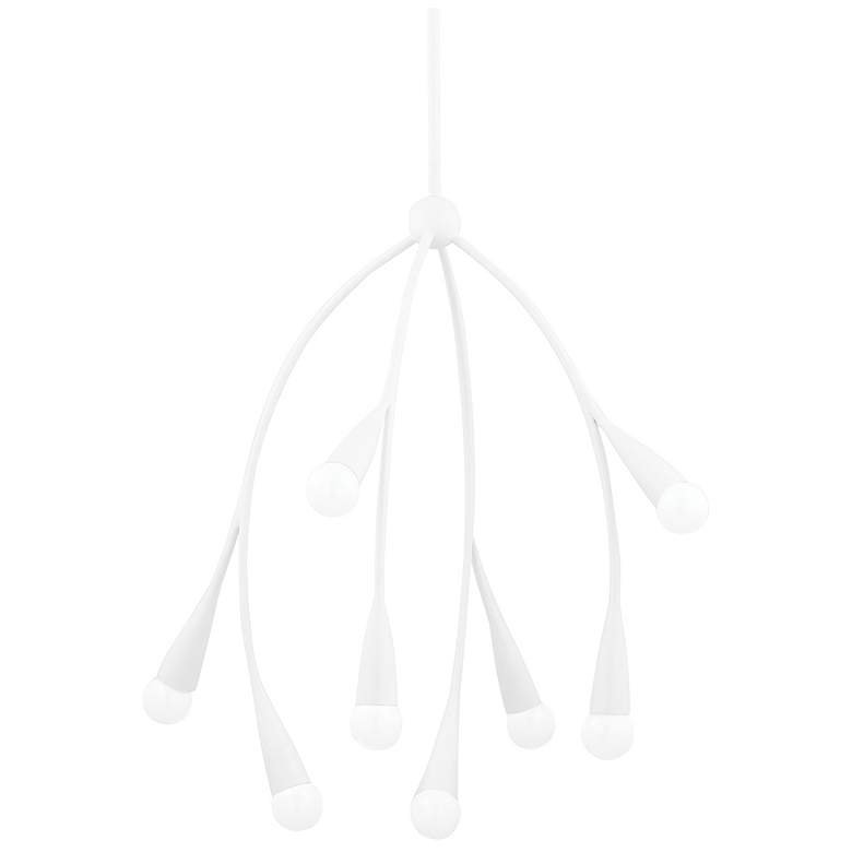 Image 1 Hudson Valley Elsa 24 1/4" Wide 8-Light White Downlight Chandelier