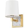 Hudson Valley Elwood 11" High Aged Brass Wall Sconce