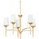 Hudson Valley Emily 30 1/4" Wide Brass 5-Light Chandelier