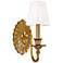 Hudson Valley Empire Aged Brass 12 3/4" High Wall Sconce