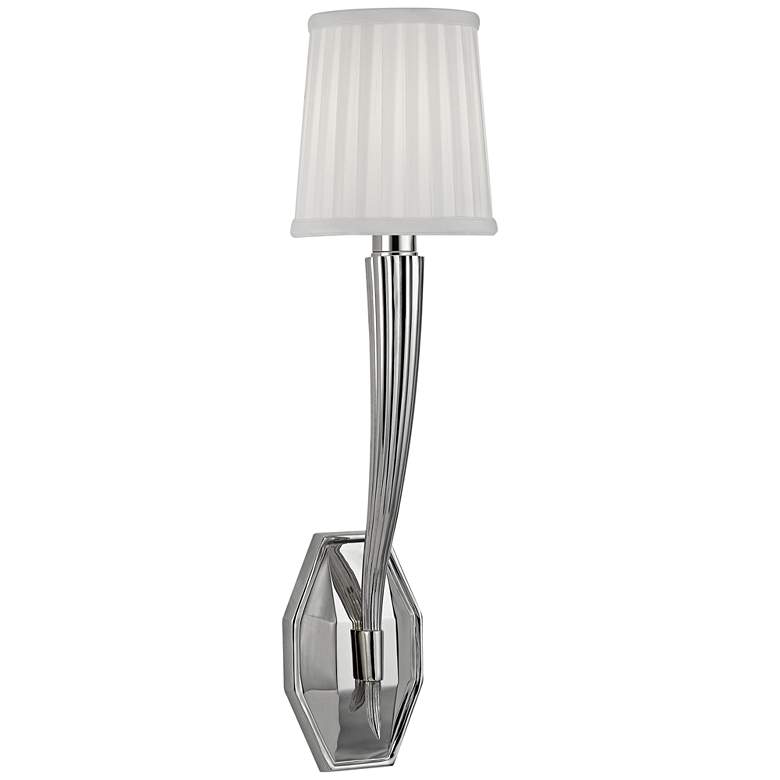 Image 1 Hudson Valley Erie 20 1/2 inch High Polished Nickel Wall Sconce