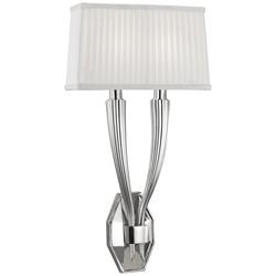 Hudson Valley Erie 21&quot; High Polished Nickel Dual Wall Sconce