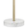 Hudson Valley Essex Adjustable Height Aged Brass Swing Arm Floor Lamp