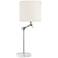 Hudson Valley Essex Polished Nickel Swing Arm Table Lamp