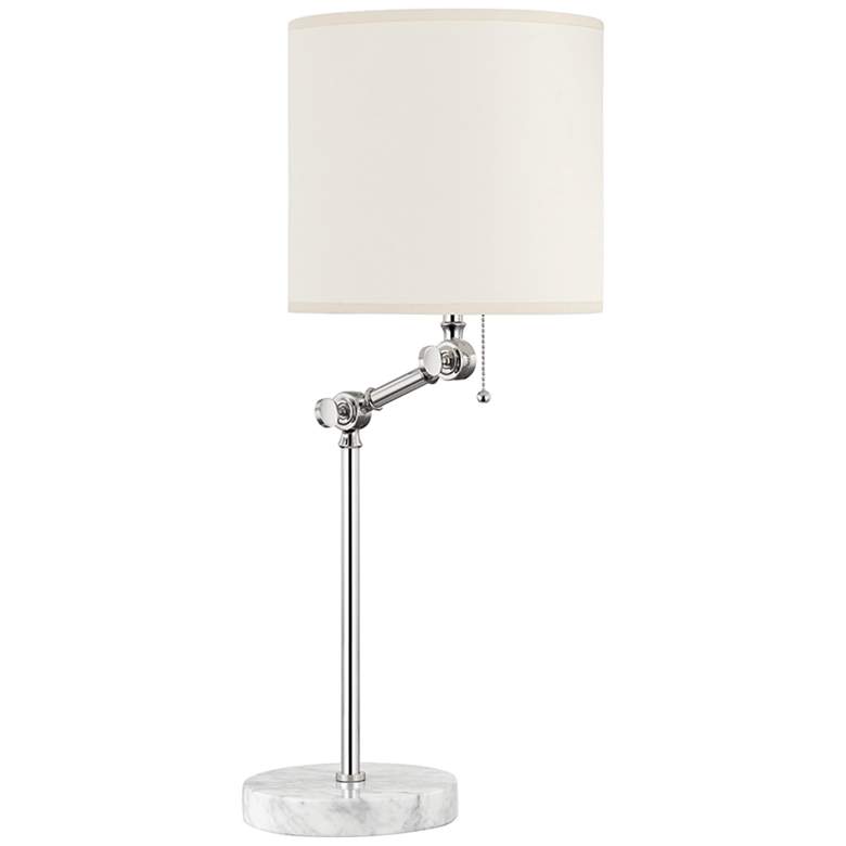 Image 1 Hudson Valley Essex Polished Nickel Swing Arm Table Lamp