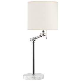 Image1 of Hudson Valley Essex Polished Nickel Swing Arm Table Lamp