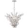Hudson Valley eTulip 5-Light Silver Chandelier with Clear Shade