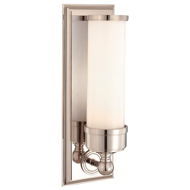Image 2 Hudson Valley Everett 14 1/4" High Nickel Wall Sconce