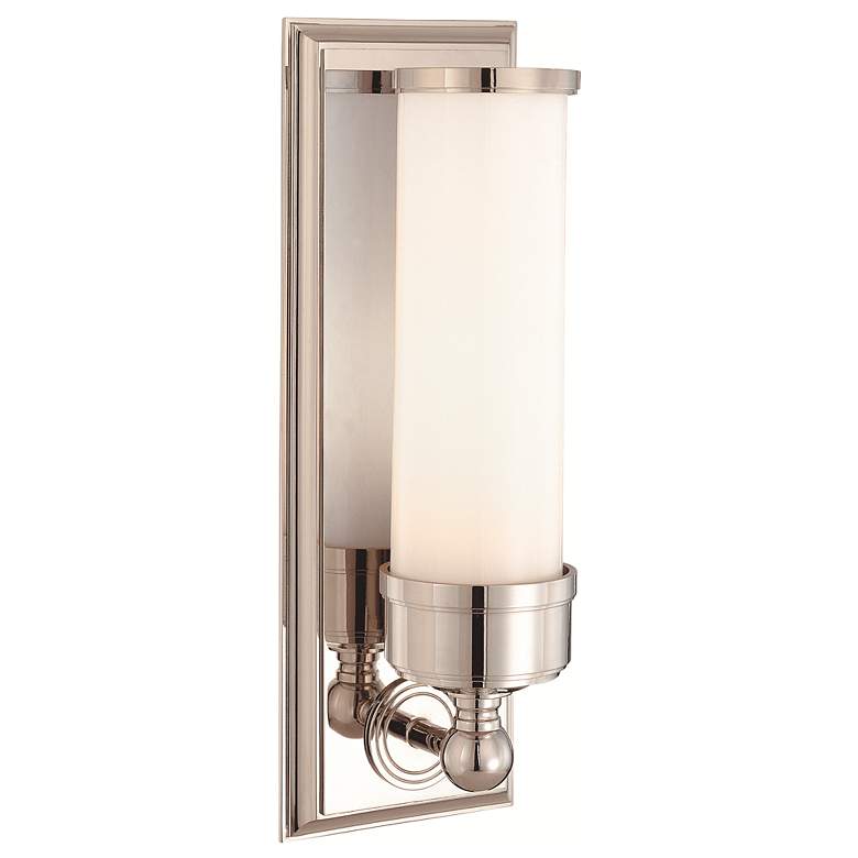 Image 2 Hudson Valley Everett 14 1/4 inch High Nickel Wall Sconce