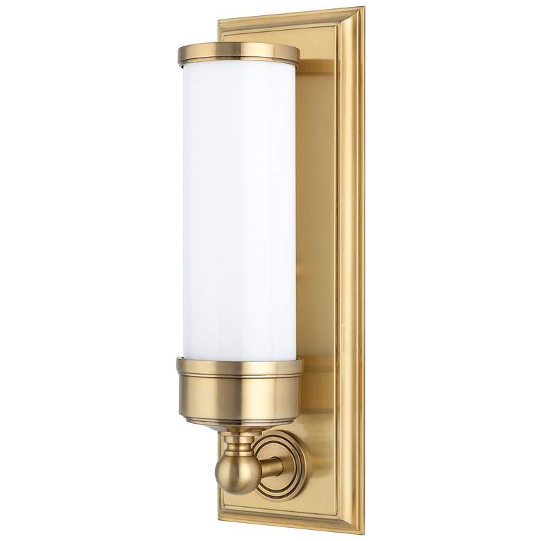 Image 1 Hudson Valley Everett 4.75In Brass 1 Light Bath Bracket