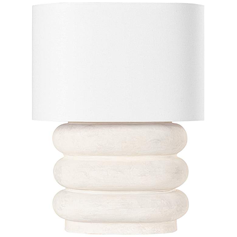 Image 1 Hudson Valley Ewing 25 inch Modern White Ceramic Table Lamp