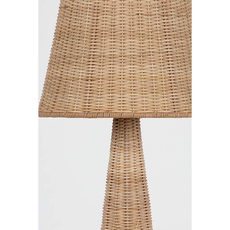 Image 2 Hudson Valley Fair Haven 36 1/2" High Modern Rattan Table Lamp more views