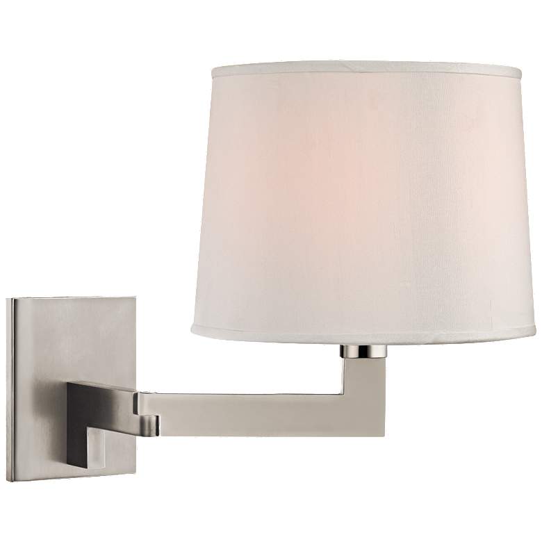 Image 1 Hudson Valley Fairport 9 inch Wide Polished Nickel 1 Light Wall Sconce