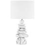 Hudson Valley Fenton Marbled Gray Ceramic Table Lamp