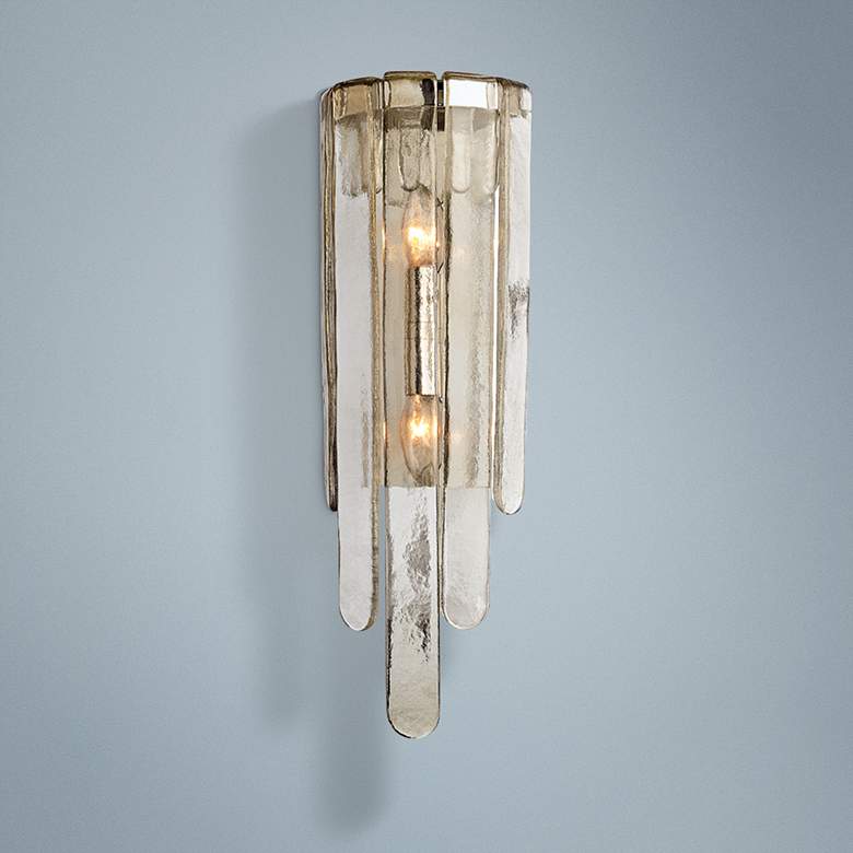 Image 1 Hudson Valley Fenwater 23 1/2 inchH Polished Nickel Wall Sconce